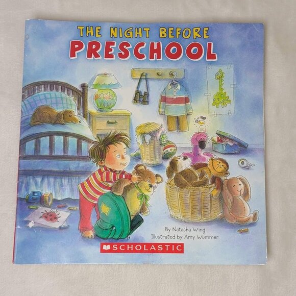 The Night Before Preschool Natasha Wing 2015 First Scholastic Edition - Picture 2 of 10
